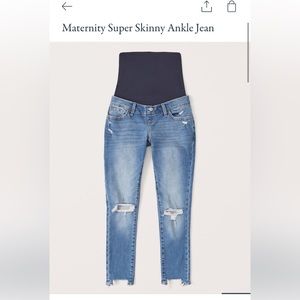 Abercrombie Maternity Super Skinny Ankle Jean